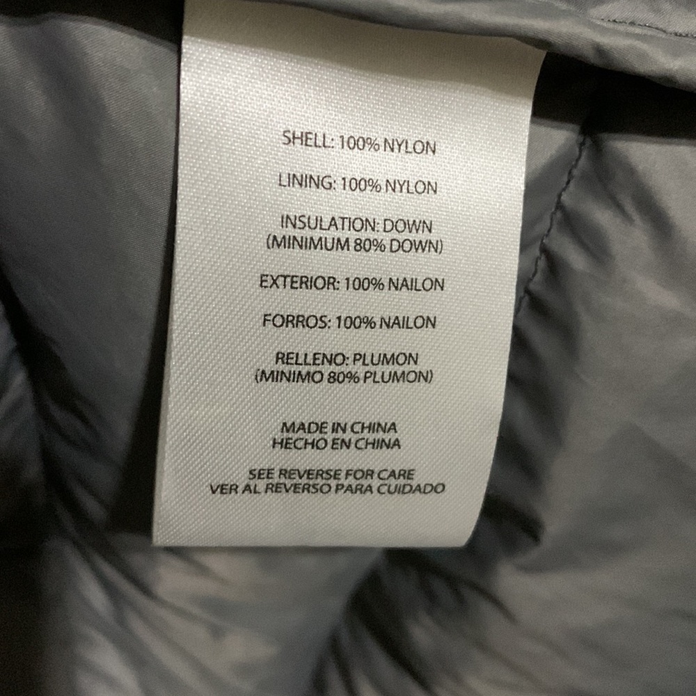 Eddie Bauer Mens Large Puffer Down Fill Vest Jacket Navy Blue - Picture 7 of 8